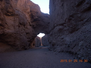 Death Valley - Natural Bridge hike sign