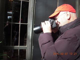 26 8w7. Longwood Gardens - John S taking a picture