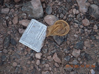 the things we find on the ground in the back country (condom)