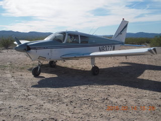 Alamo Lake airstrip - strange piece of wood