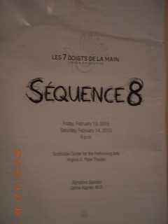 Les 7 Dogts de la Main in Scottsdale - Sequence 8 program