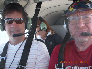 Brad, Kit, and Adam flying in N8377W