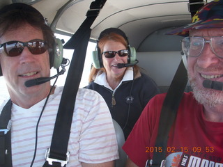 Brad, Kit, and Adam flying in N8377W