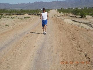 314 8wf. Brad running at Alamo Lake