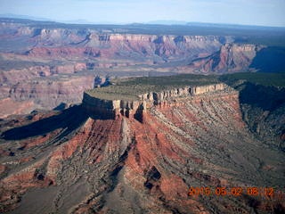 aerial - Grand Canyon between clouds