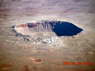 aerial - meteor crater