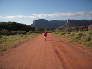 Gateway morning run- Adam running