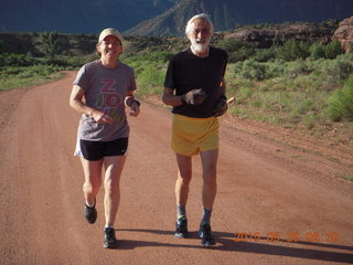 Gateway morning run - Karen and Mid running