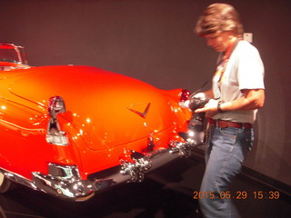 234 8zv. Gateway car museum - taillight gas tank filler - Karen M