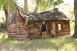 Beaver Creek Canyon hike - Adam and cabin