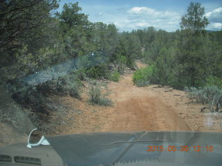 drive to Calamity Mine - very tough side road - Karen