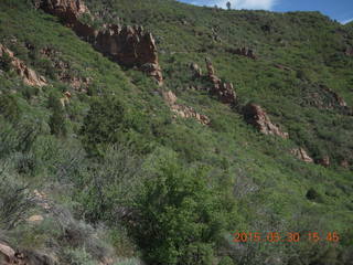 drive from Calamity Mine - hoodooos