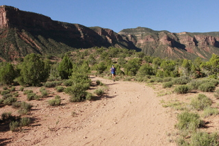 drive to Calamity Mine - Adam running