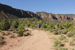 drive to Calamity Mine - Adam running (back)