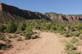 drive to Calamity Mine - Adam running