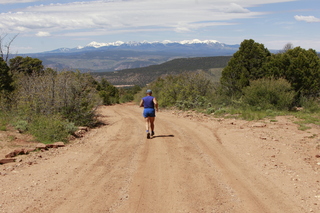 drive to Calamity Mine - Adam running