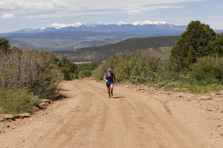 drive to Calamity Mine - Adam running