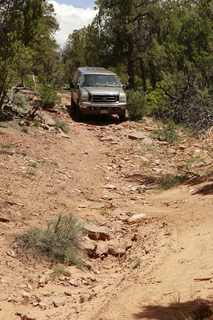 drive to Calamity Mine - difficult side road - truck