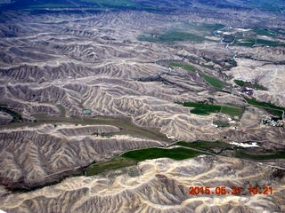 80 8zx. aerial - Black Canyon of the Gunnison area - sand dunes