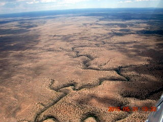 aerial - Cortez to Winslow - Humphries Peak in the distance