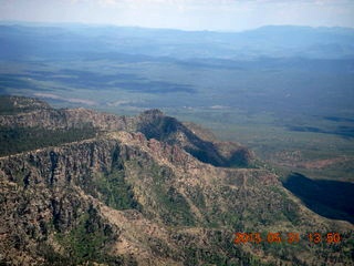 133 8zx. aerial - Winslow to Payson - Mogollon Rim