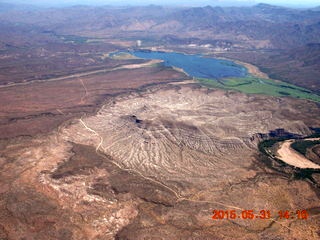 aerial - meteor crater