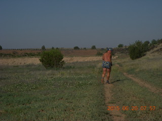 2764 90l. Adam running near Seligman Airport (P23)