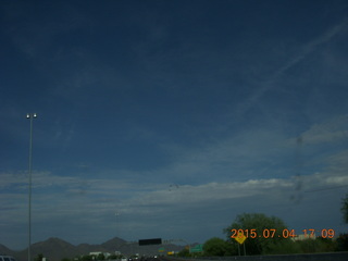 clouds and contrails