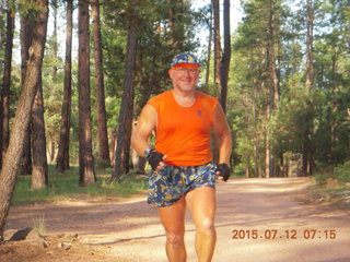 Adam running near Seligman Airport (P23)