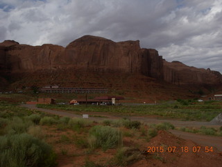 aerial - canyon creek bed on the way to Monument Valley