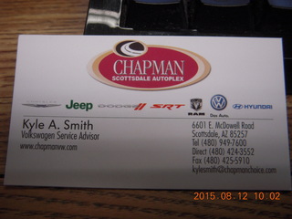 Chapman Kyle Smith card