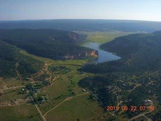 Mystic Bluffs (NM26), New Mexico, trip - aerial - lake