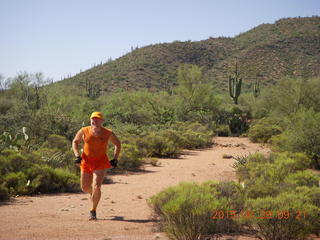 2835 92v. Red Creek airstrip run - Adam running