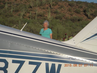 Jackie W and N8377W at Red Creek