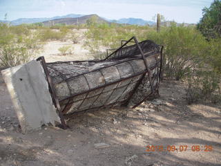 curious piece of mining equipment at Windmill