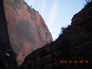 Zion National Park - ich war hier written in the snow