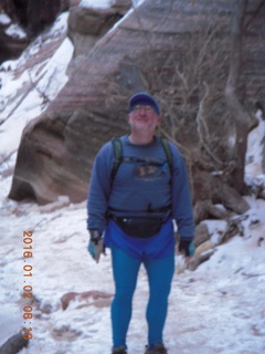 Zion National Park - ich war hier written in the snow