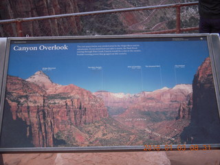 Zion National Park - Canyon Overlook hike - Kit and Brad looking