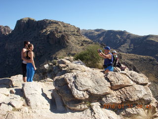 2901 97x. Blackett's Ridge hike - Adam taking a picture of two women