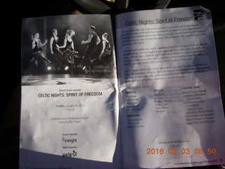Scottsdale - Celtic Nights program