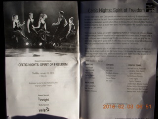 Scottsdale - Celtic Nights program