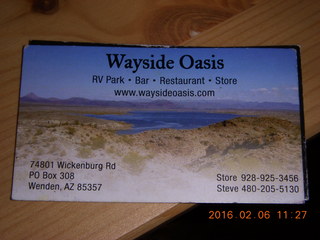Wayside Oasis card