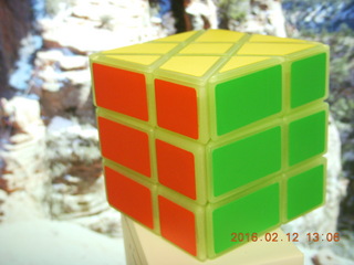 funky offset Rubik's cube