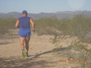 2917 98d. Alamo Lake run - Adam running