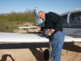 Bernie and N8377W at Alamo Lake