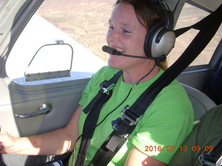 1609 98d. Laura flying N8377W at Alamo Lake