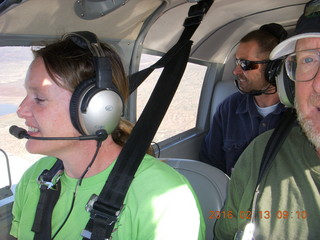 1611 98d. Laura and David flying in N8377W at Alamo Lake