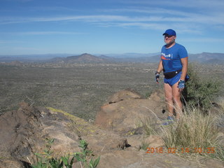 NH2T hike - Adam atop Brown's Mountain