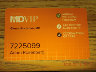 MDVIP Glenn Hinchman card
