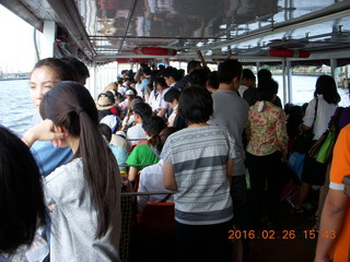 156 98s. Bangkok  - boat ride -crowded boat